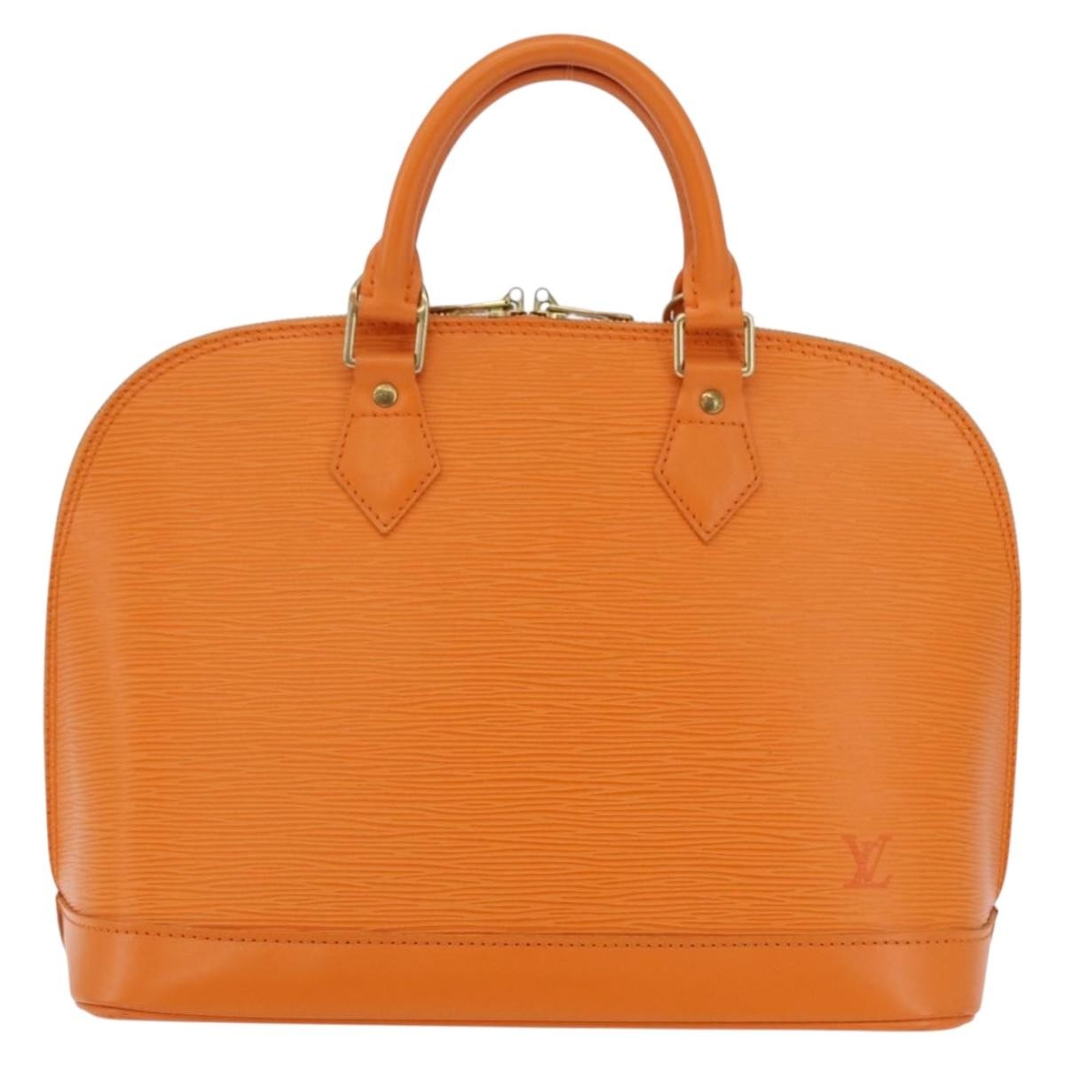 Louis Vuitton Alma Epi Leather, Orange, Leather, Handbag