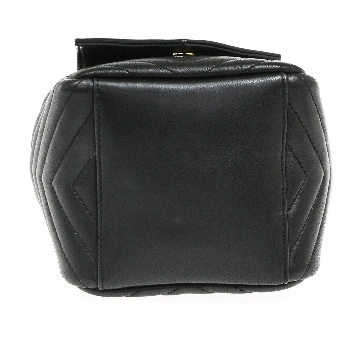 Saint Laurent Joe Bucket Matelasse Chevron Leather, Black, Leather, Handbag