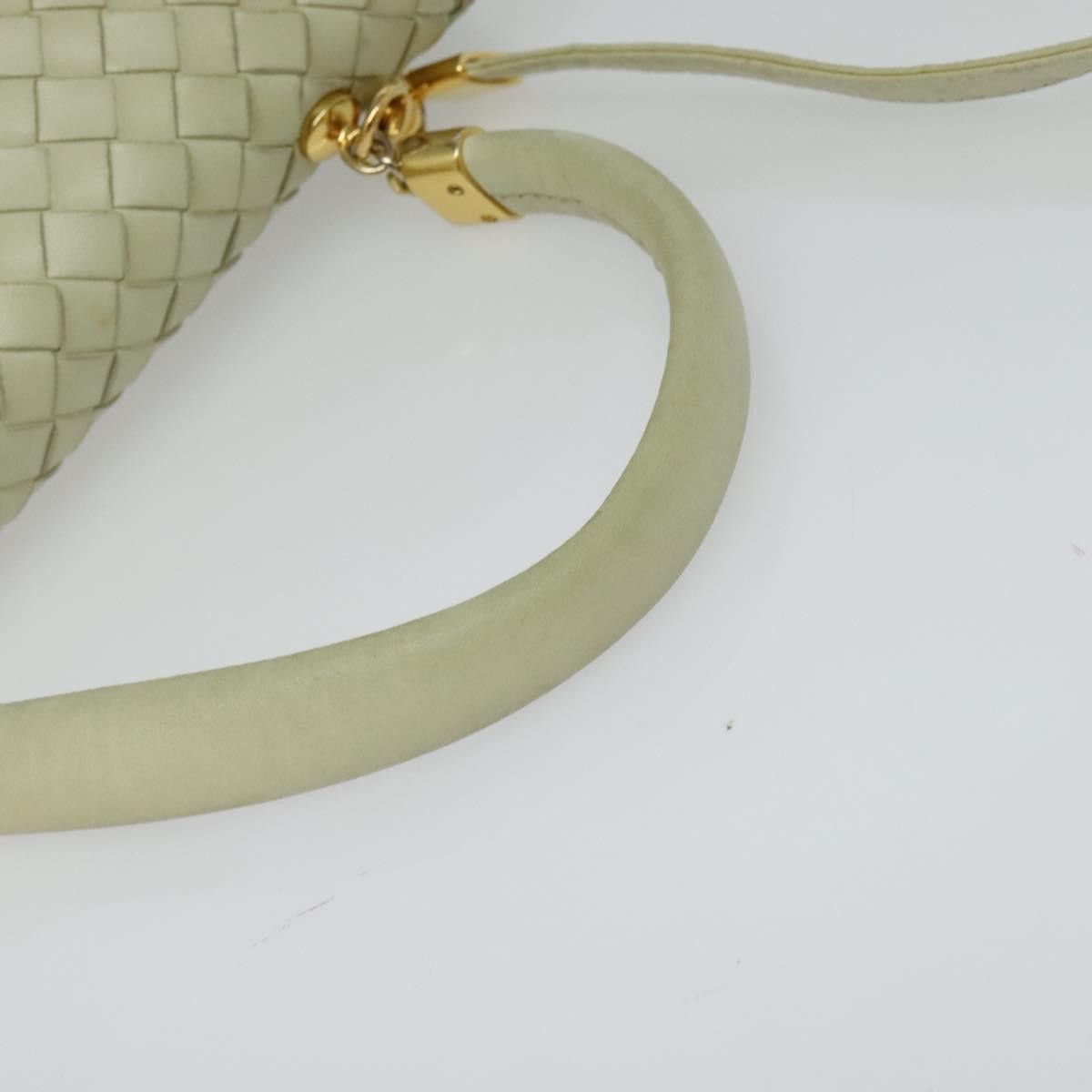Bottega Veneta Intrecciato Handbag Intrecciato, White, Leather, Handbag