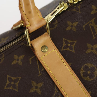 Louis Vuitton Keepall Bag Monogram Canvas, BROWN, CANVAS, Travel bag