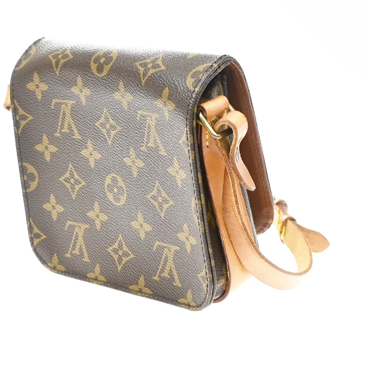 Louis Vuitton Cartouchiere Monogram Canvas, Brown, Canvas, Handbag