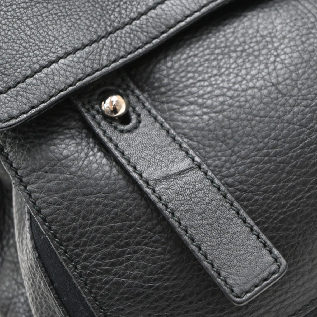 Saint Laurent Muse Two Leather, Black, Leather, Handbag