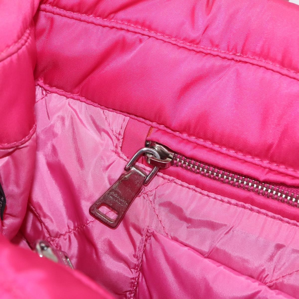 Prada Bomber Tessuto, Pink, Nylon, Tote Bag
