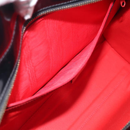 Celine Tote Leather, Black, Patent Leather, Tote Bag