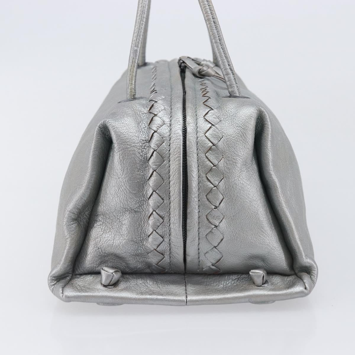 Bottega Veneta Intrecciato Handbag Intrecciato, Silver, Leather, Handbag