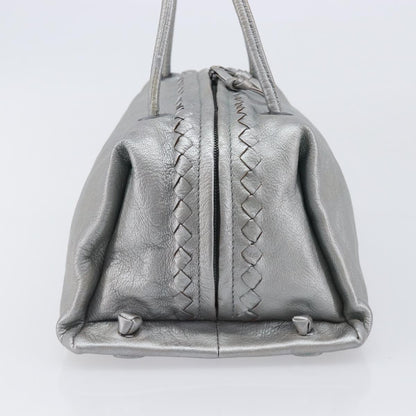 Bottega Veneta Intrecciato Handbag Intrecciato, Silver, Leather, Handbag