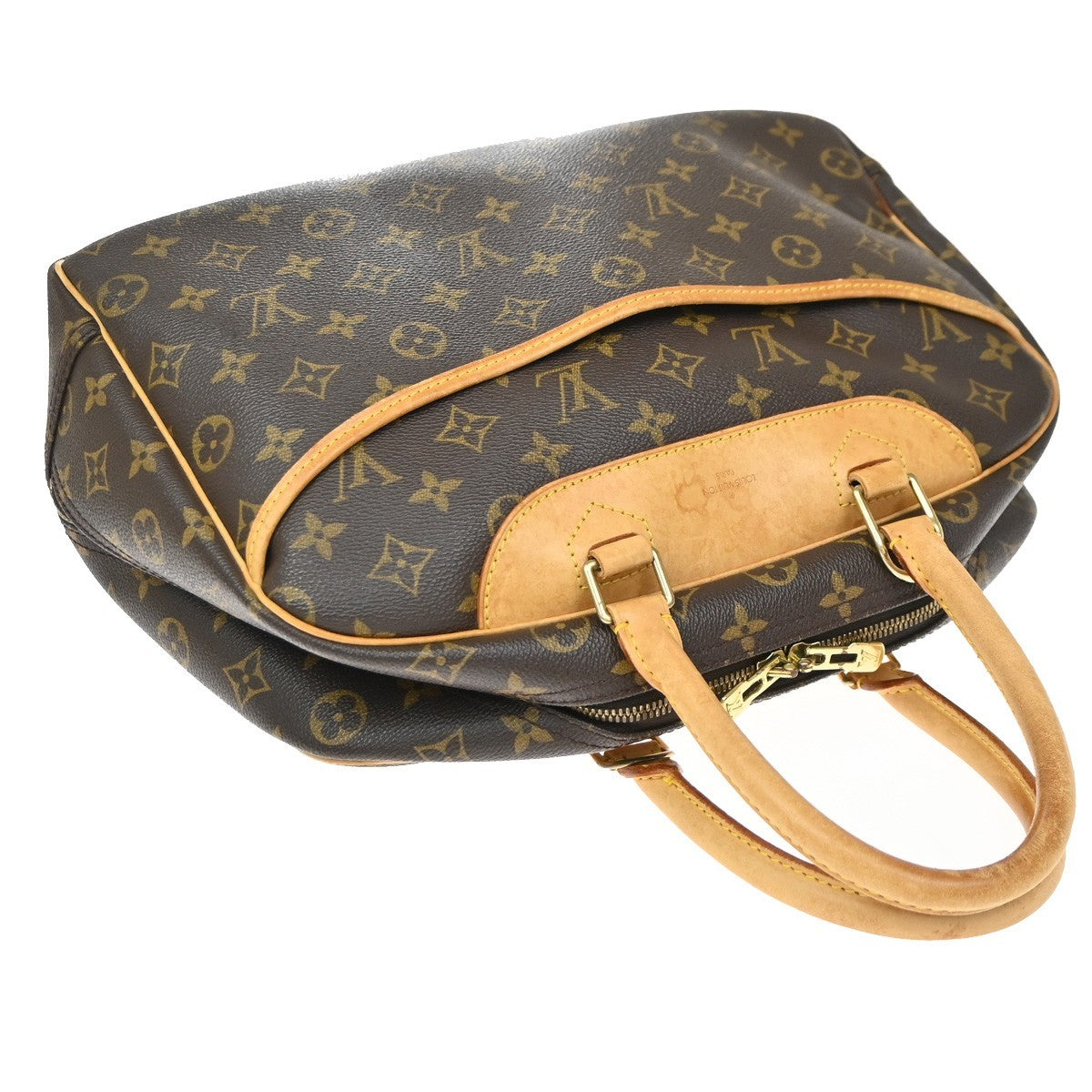 Louis Vuitton Deauville Monogram Canvas, Brown, Canvas, Handbag