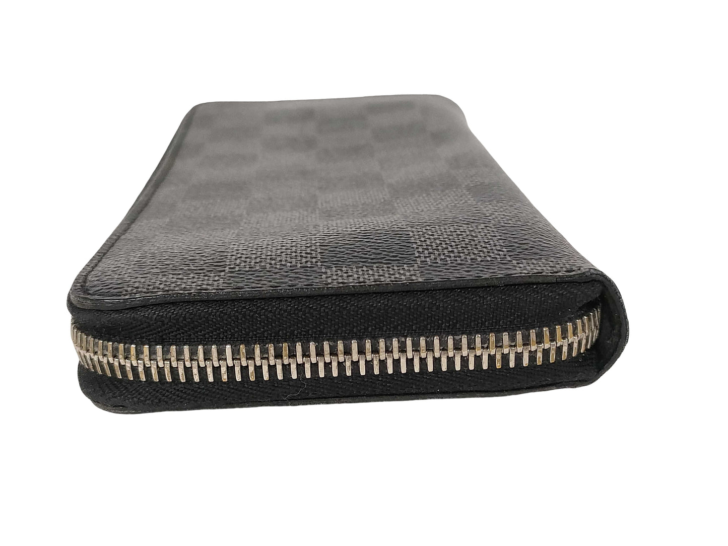 Louis Vuitton Zippy Organizer Damier Graphite, Black, Leather, Wallet