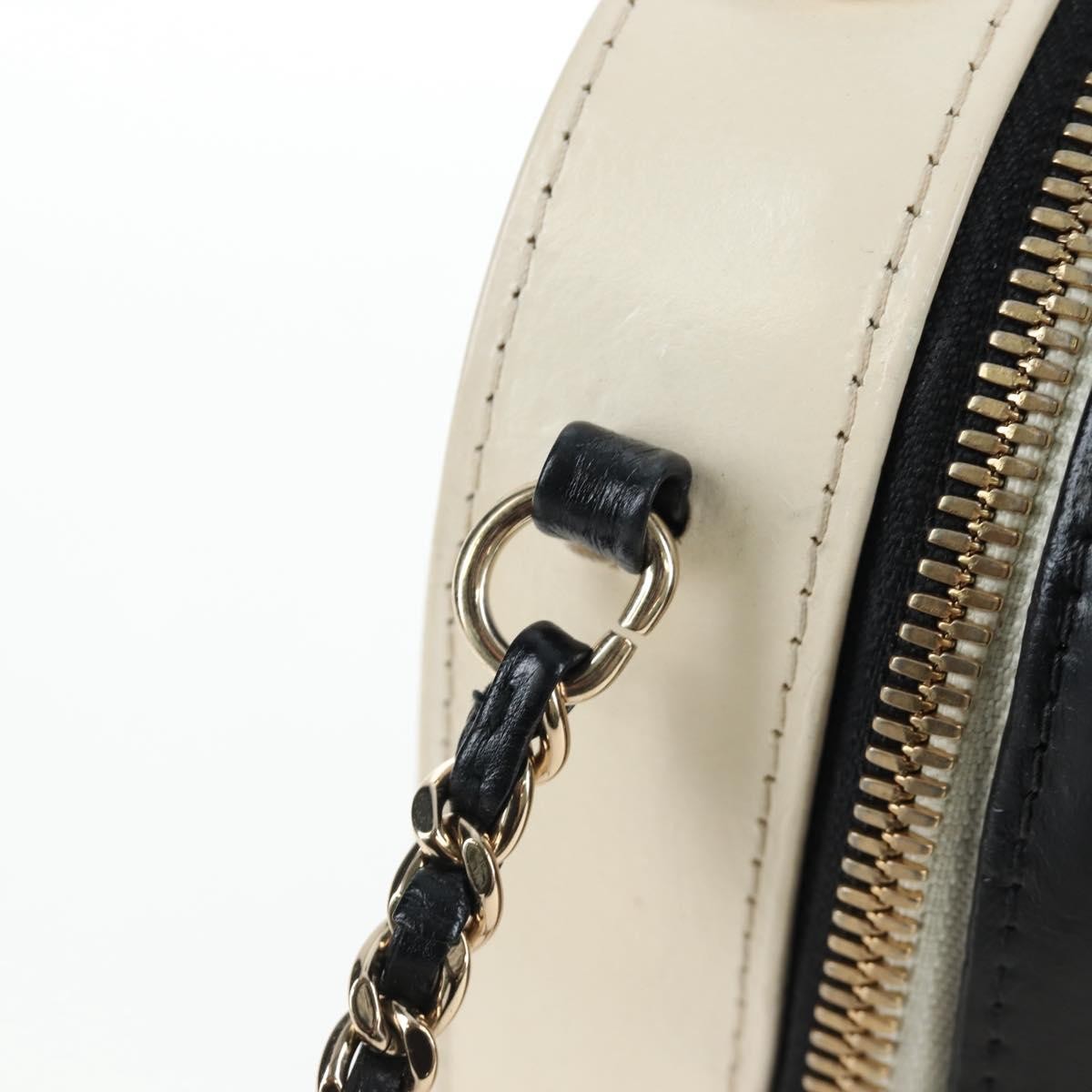 Chanel Vanity Case Quilted Crumpled Calfskin, White, Leather, Handbag