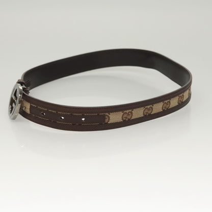 Gucci Interlocking G Belt GG Canvas, Beige, Canvas, Belt