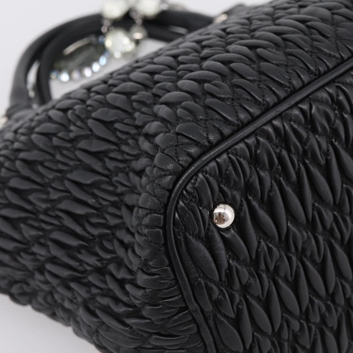 Miu Miu Shopper Tote Matelasse Leather, Black, Leather, Handbag