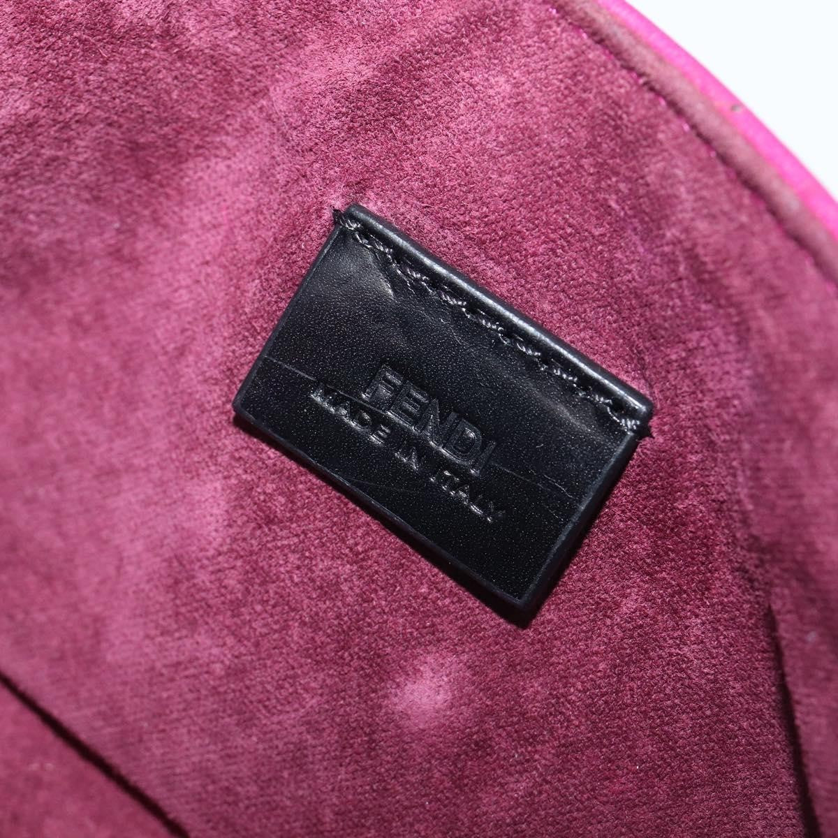 Fendi Be Baguette Flap Leather, Pink, Leather, Handbag