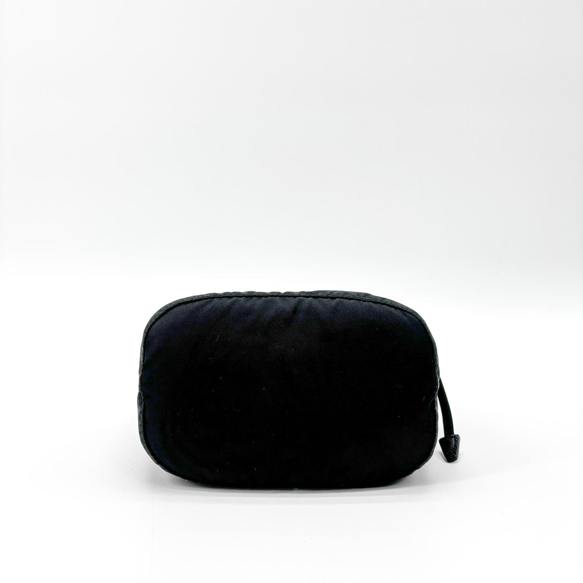 Prada Vela Drawstring Bucket Tessuto, Black, Nylon, Clutch