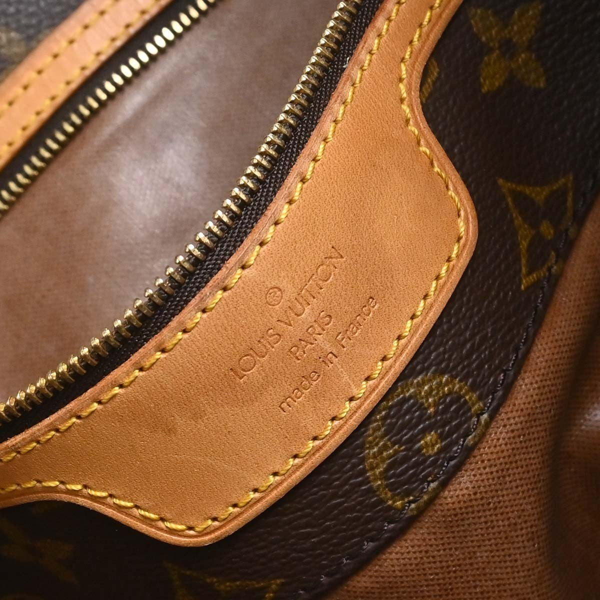 Louis Vuitton Shopping Sac Monogram Canvas, Brown, Canvas, Handbag