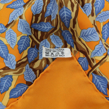 Hermes Carré 90 Silk multicolor, Orange, Silk, Scarf