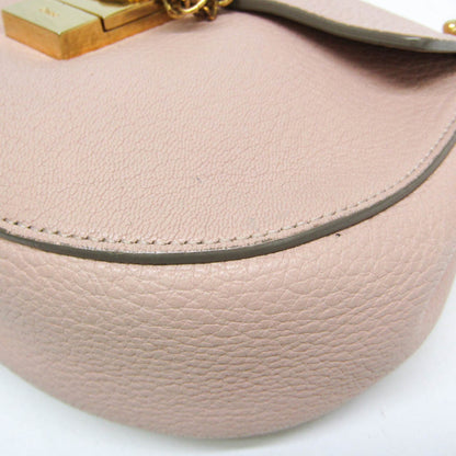 Chloe Drew Leather, Pink, Leather, Crossbody Bag