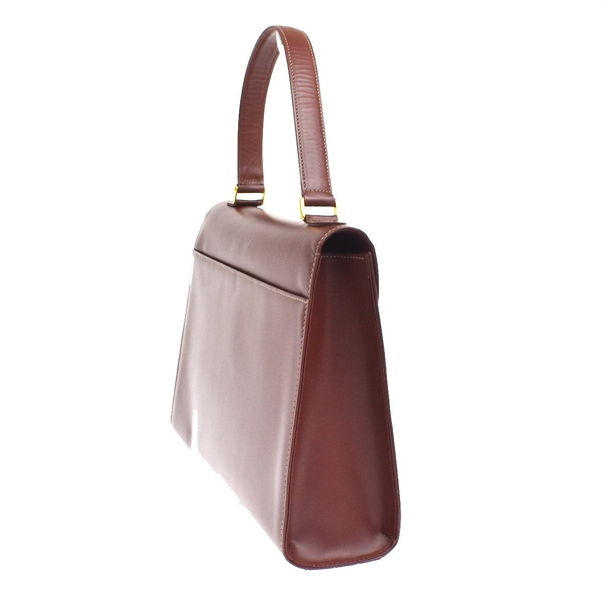 Cartier Must Line Leather, Burgundy, Leather, Handbag