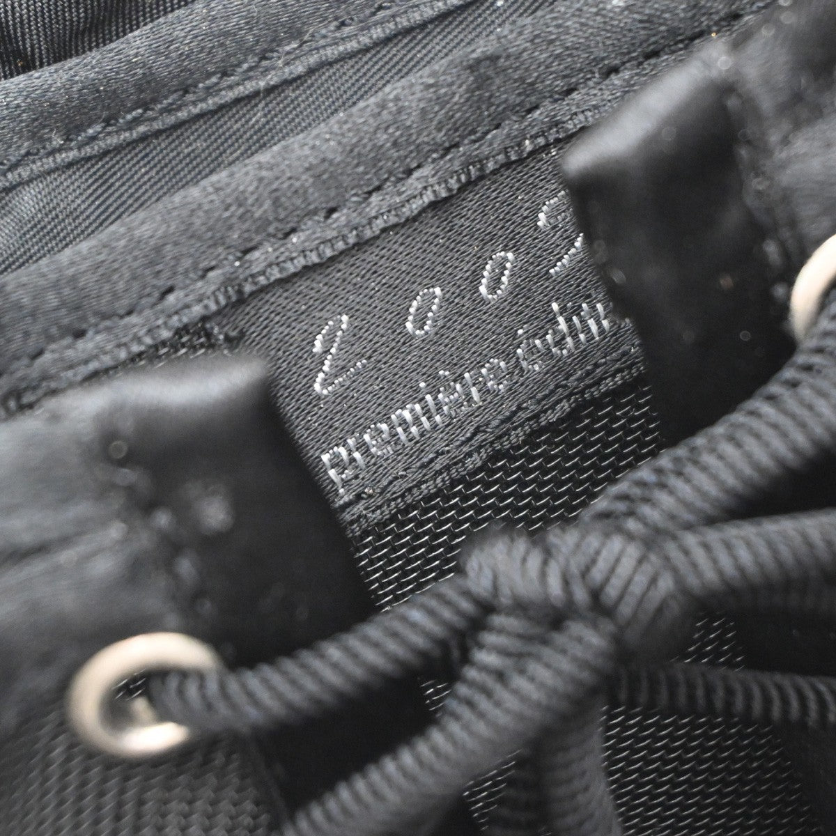 Chanel Millennium 2005 Jersey, Black, Canvas, Handbag