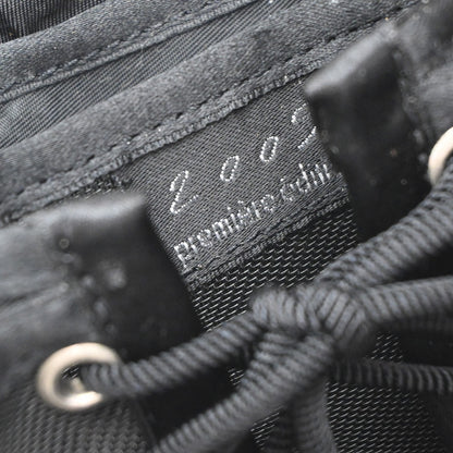 Chanel Millennium 2005 Jersey, Black, Canvas, Handbag
