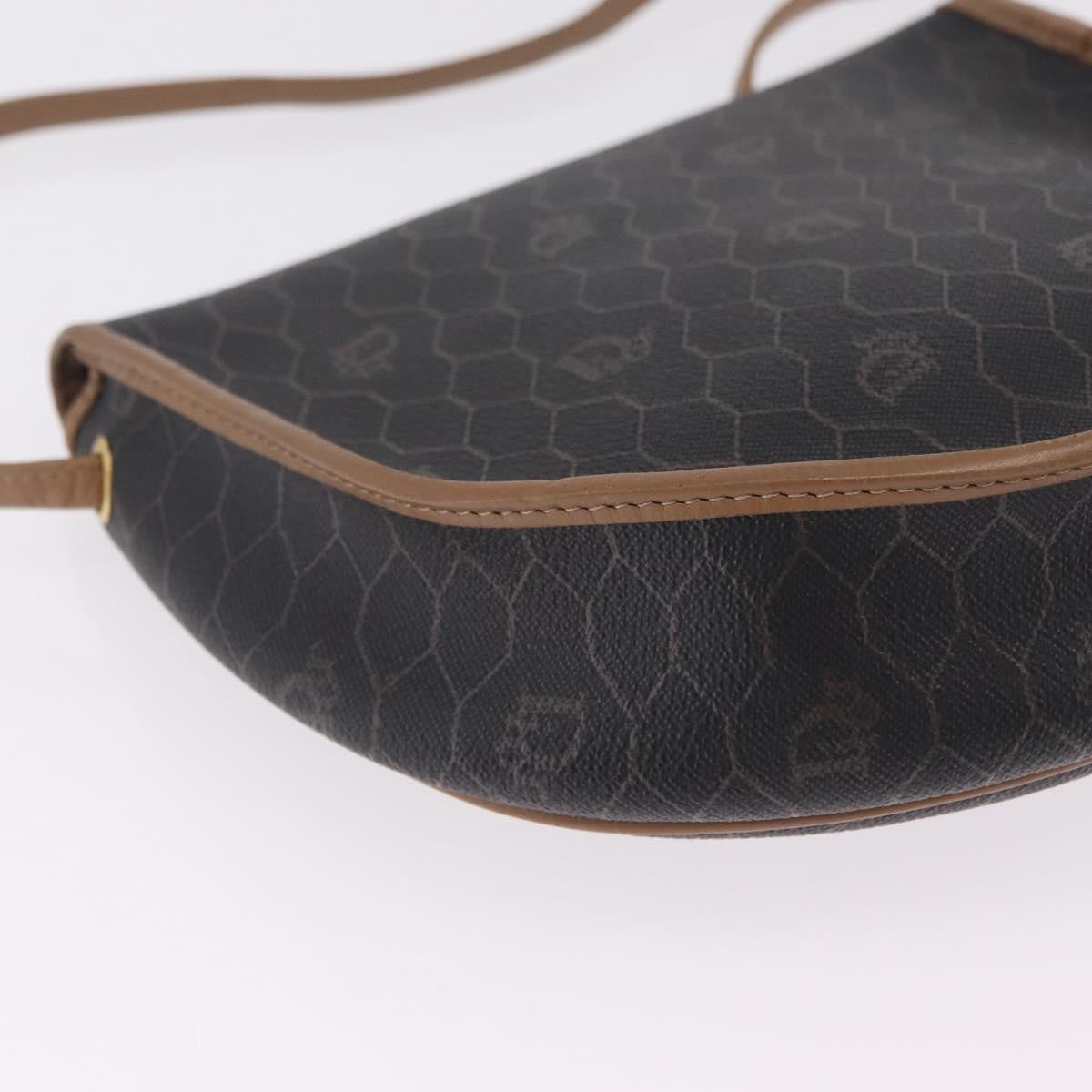 Christian Dior Vintage Honeycomb Canvas, Black, Canvas, Shoulder Bag