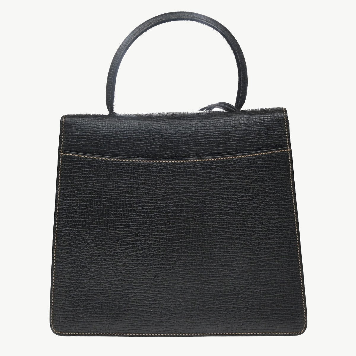 Loewe Barcelona Top Handle Leather, Black, Leather, Handbag