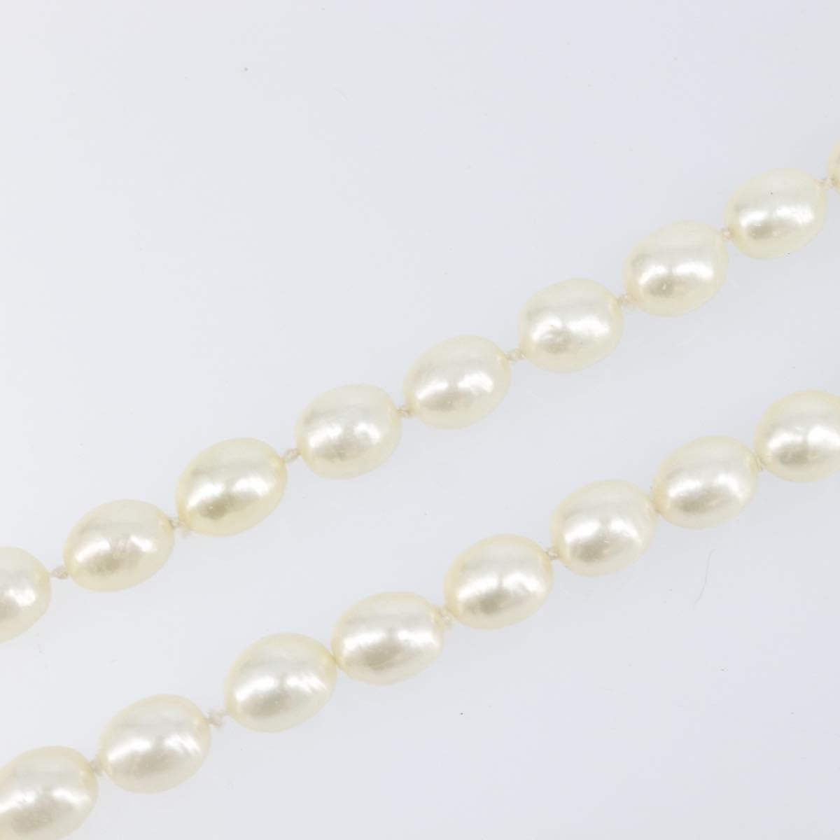 Chanel CC Pearl Metal and Pearls, White, Pearl, Necklace