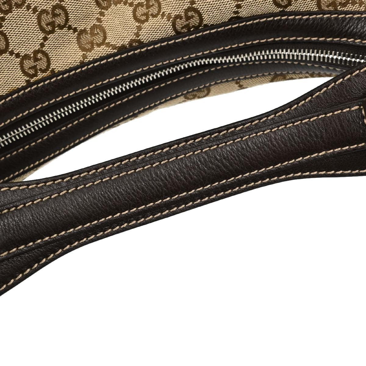 Gucci Horsebit Hobo GG Canvas, Beige, Canvas, Shoulder Bag