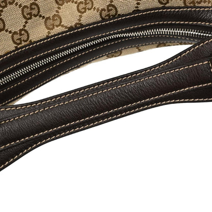 Gucci Horsebit Hobo GG Canvas, Beige, Canvas, Shoulder Bag