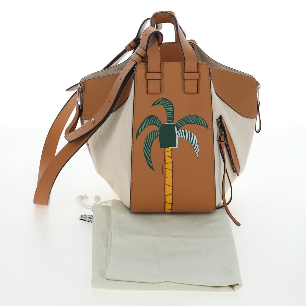 Loewe Ken Price Hammock Printed Leather and Canvas, Beige, Canvas, Handbag