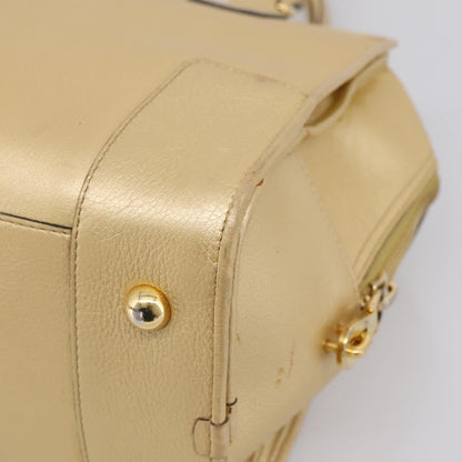 Loewe Amazona Leather, Gold, Leather, Handbag