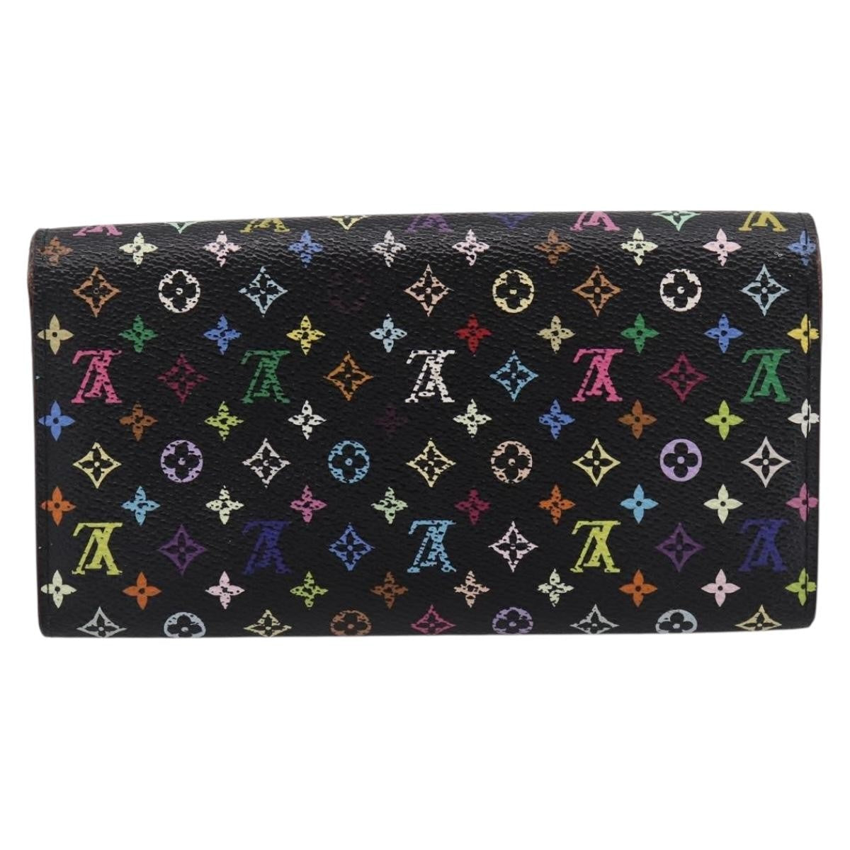 Louis Vuitton Sarah Monogram Multicolor, Black, Canvas, Wallet