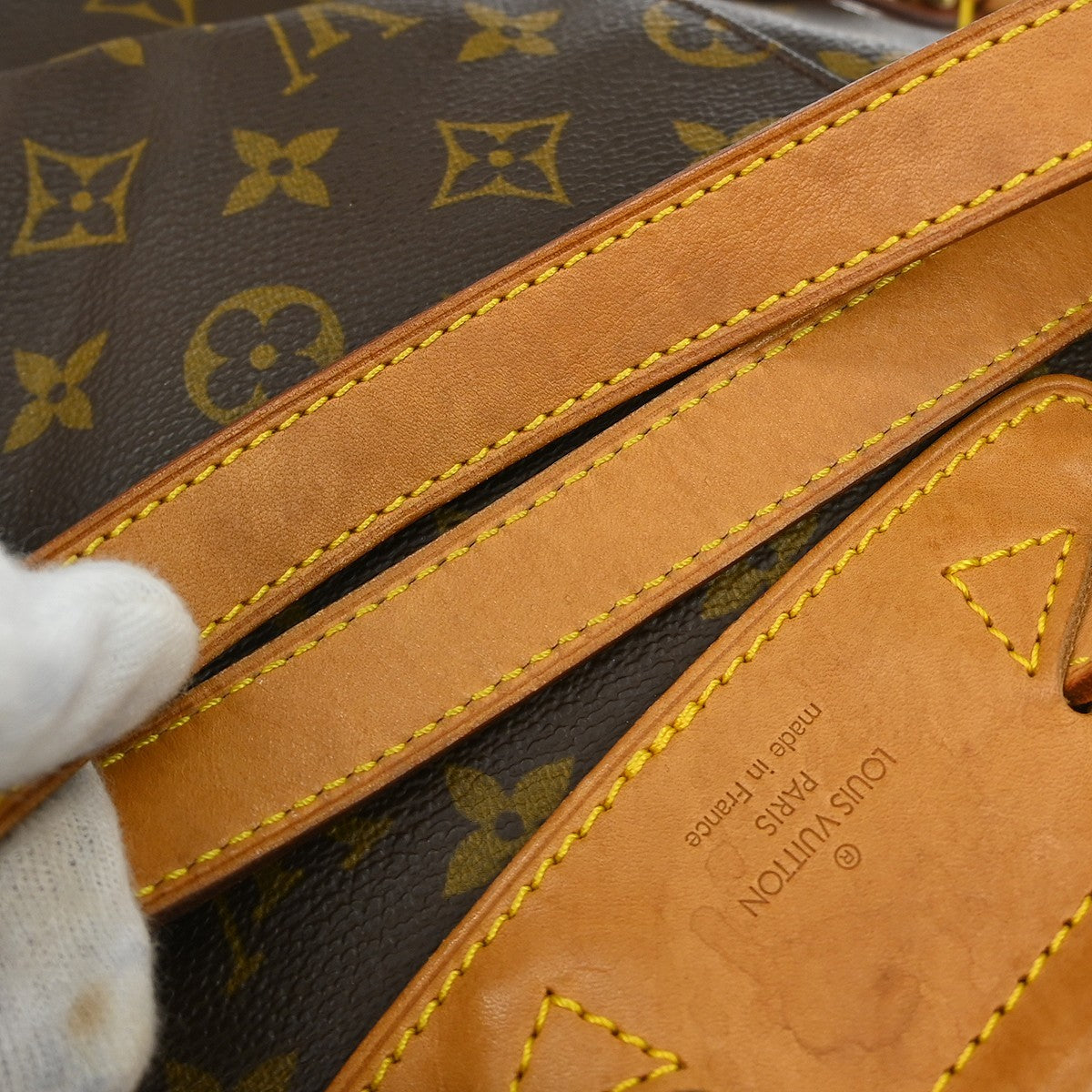 Louis Vuitton Vintage Montsouris Monogram Canvas, Brown, Canvas, Backpack