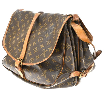 Louis Vuitton Saumur Monogram Canvas, Brown, Canvas, Shoulder Bag