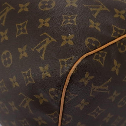Louis Vuitton Keepall Bag Monogram Canvas, BROWN, CANVAS, Travel bag