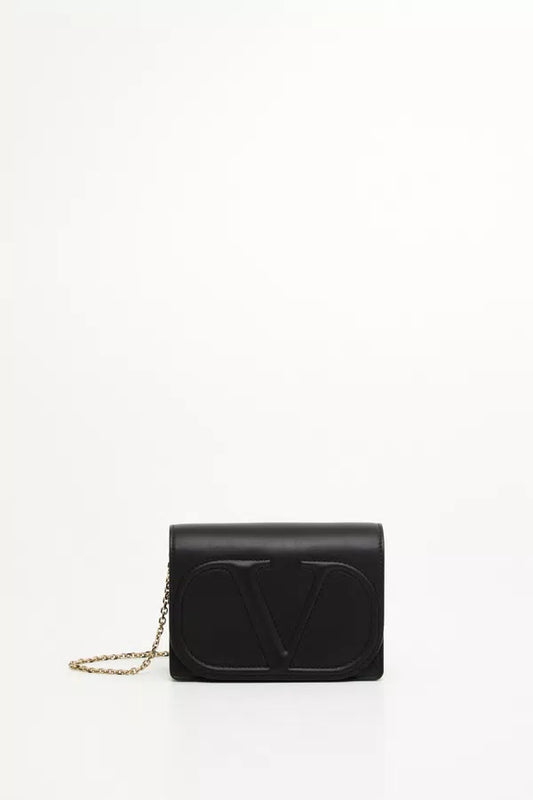 Valentino, Black, Leather, shoulder