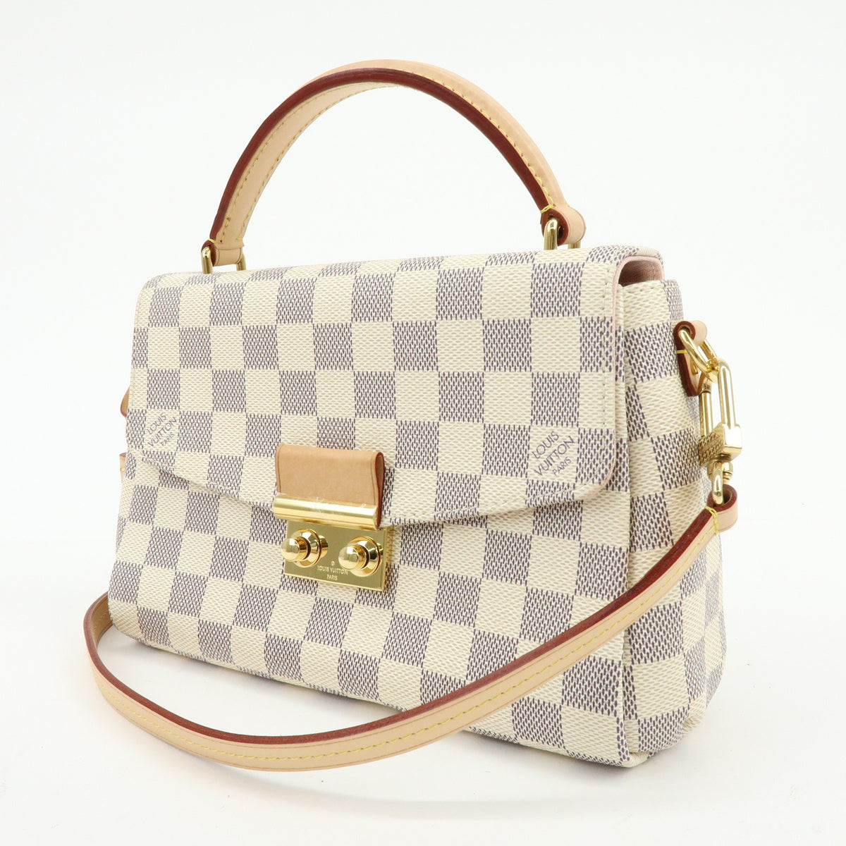 Louis Vuitton Croisette Epi Leather, White, Canvas, Tote Bag