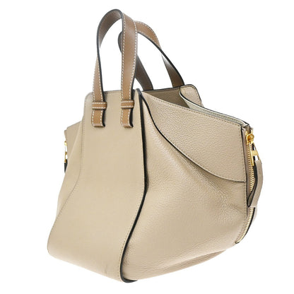Loewe Hammock Leather, Beige, Leather, Handbag