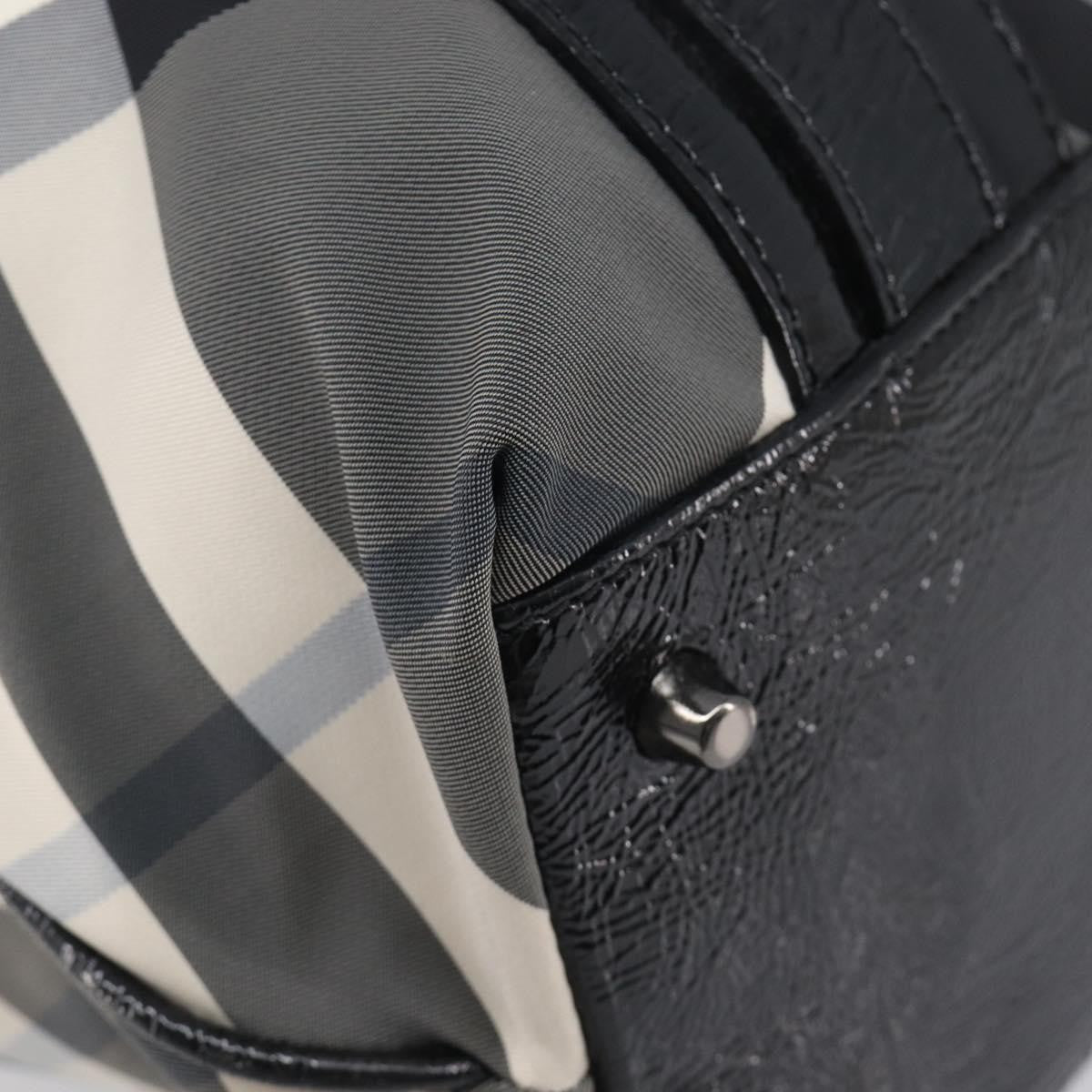 Burberry Nova Check Tote canvas check pattern, Black, Nylon, Handbag