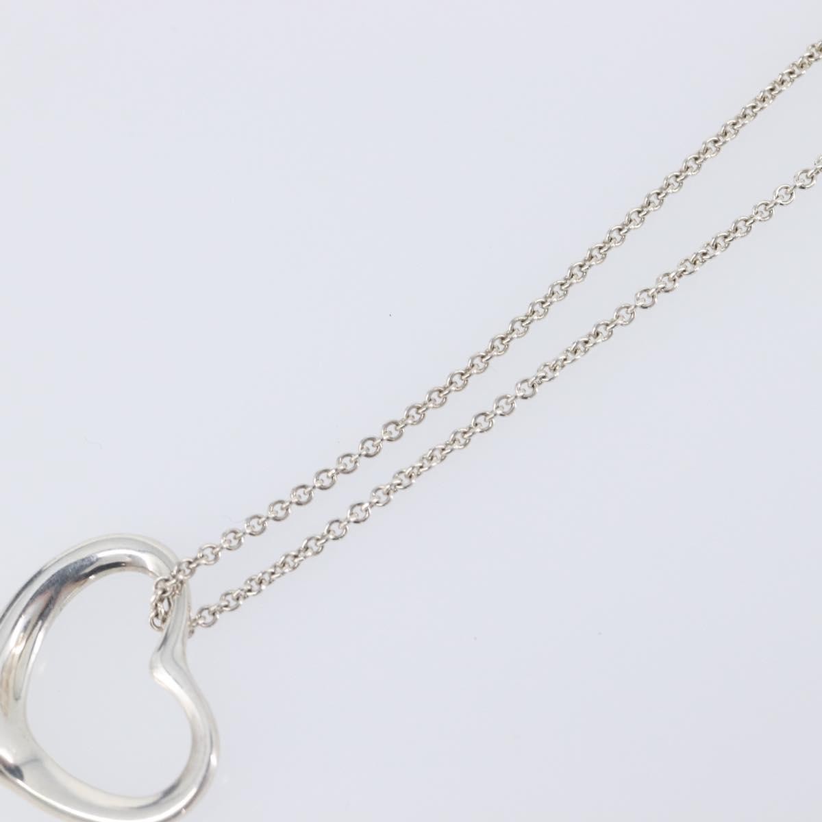 Tiffany & Co. Elsa Peretti Open Heart Pendant Sterling Silver, Silver, Silver, Necklace