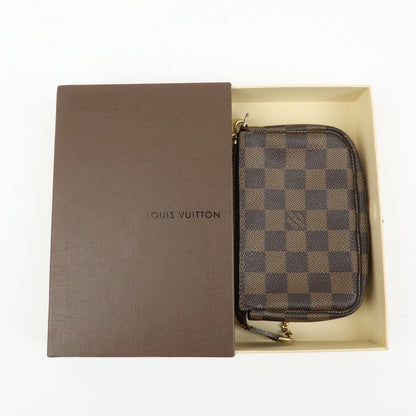 Louis Vuitton Pochette Accessoires Damier, Brown, Canvas, Clutch