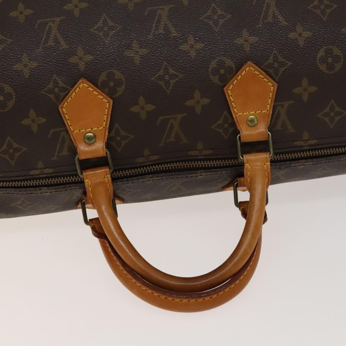 Louis Vuitton Speedy Handbag Monogram Canvas, BROWN, CANVAS, Handbag