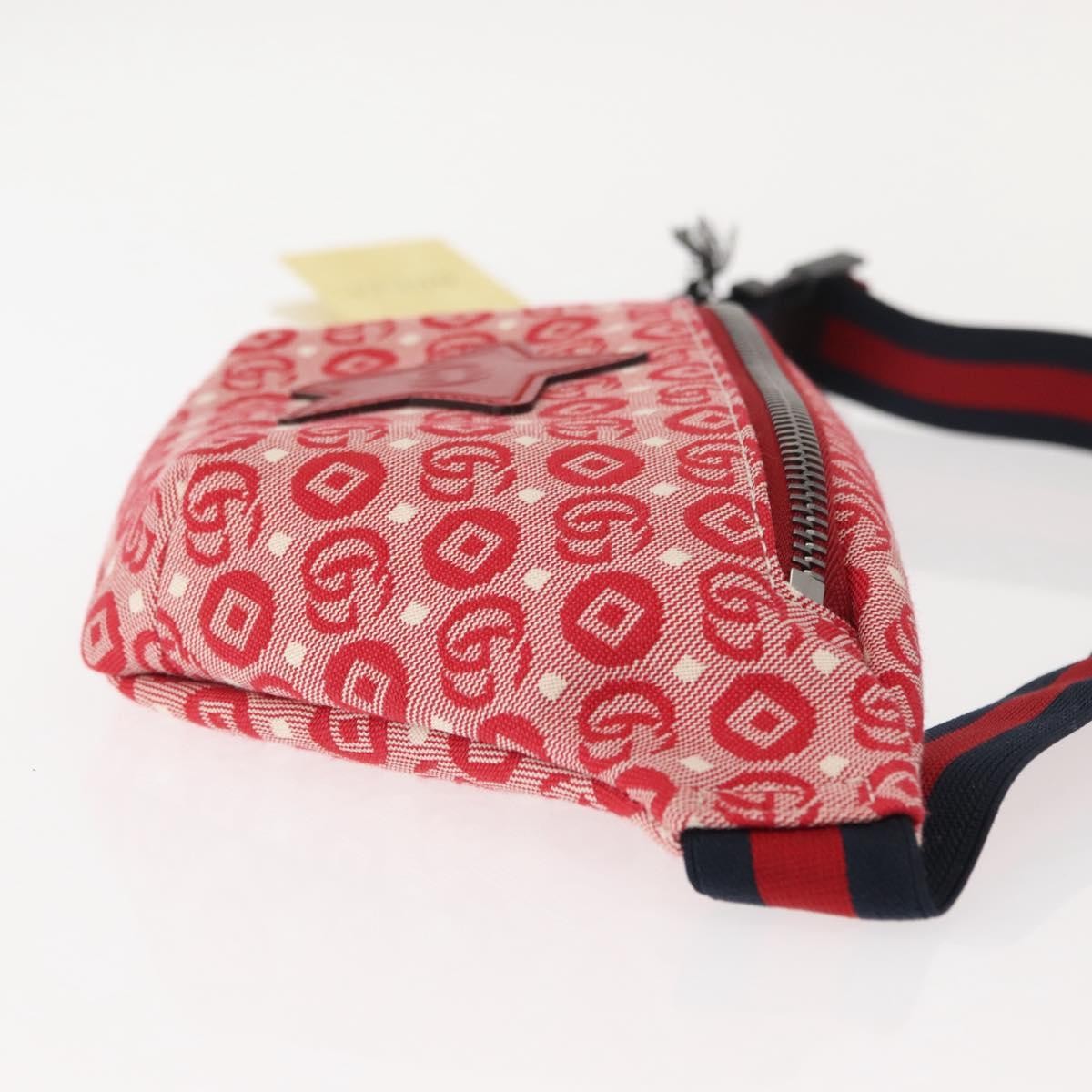 Gucci Children's Belt GG Coated Canvas, Red, Canvas, Handbag