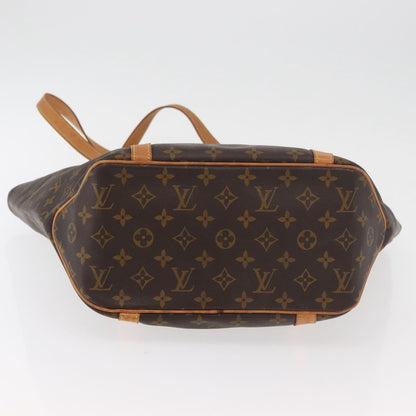 Louis Vuitton Shopping Sac Monogram Canvas, Brown, Canvas, Handbag