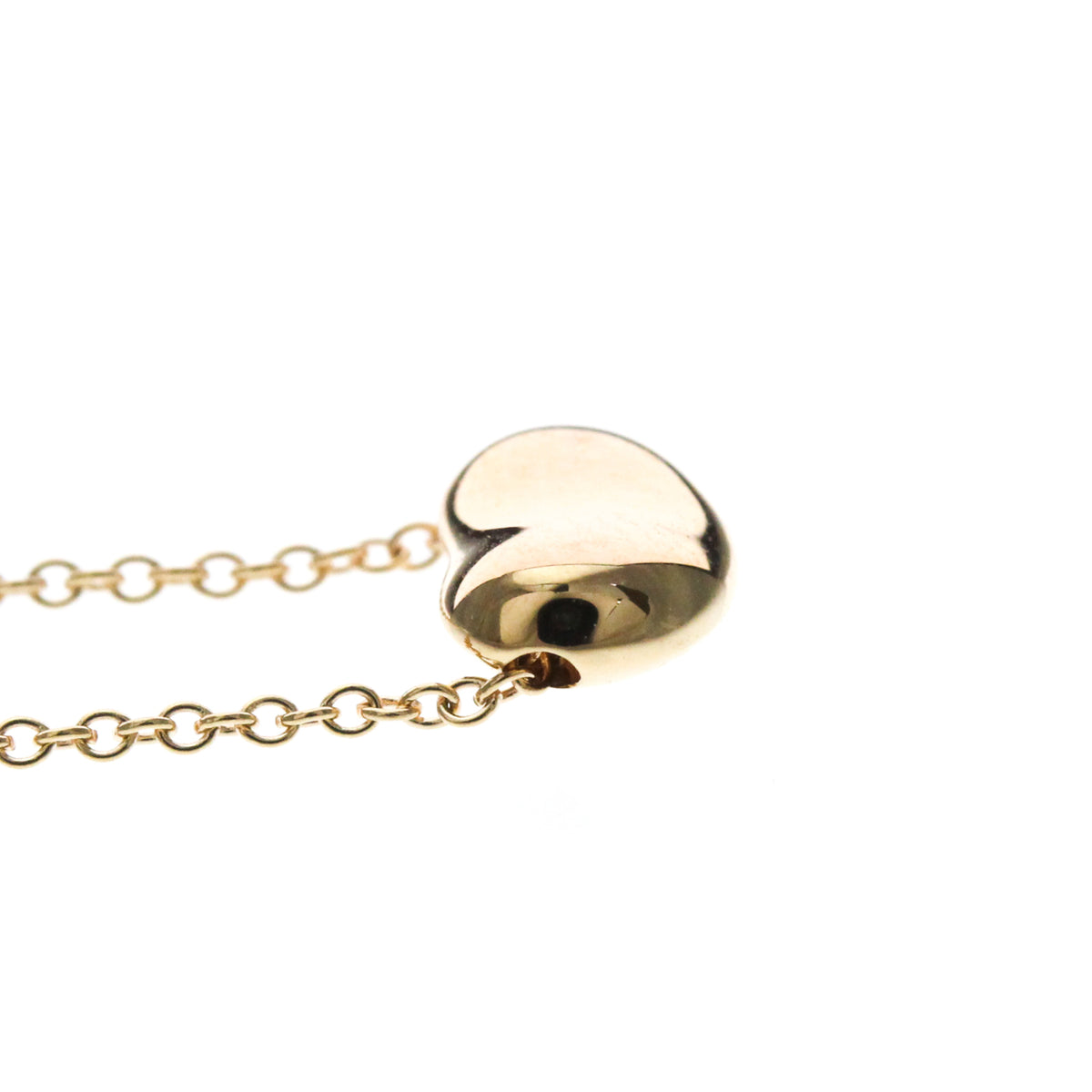 Tiffany & Co. Elsa Peretti Bean Pendant 18K Rose Gold, Gold, Pink Gold, Necklace