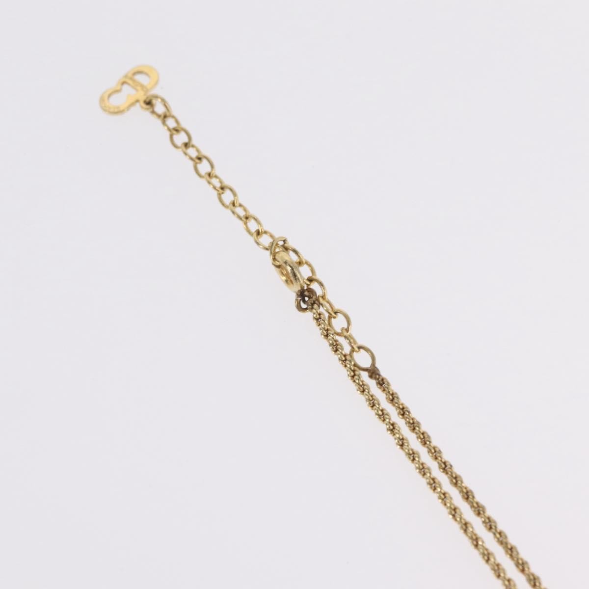 Christian Dior CD Pendant Metal, Gold, Metal, Necklace