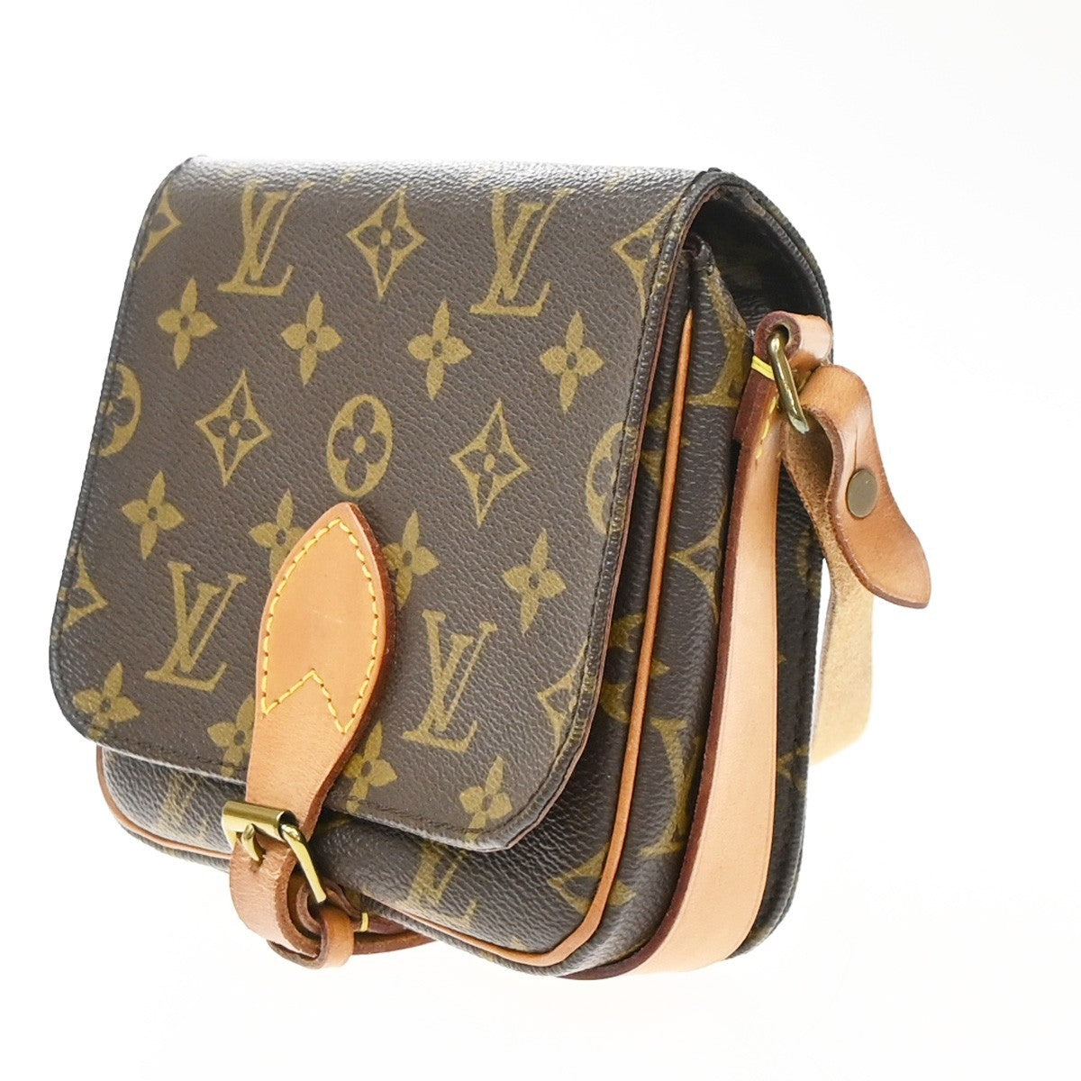 Louis Vuitton Cartouchiere Monogram Canvas, Brown, Canvas, Handbag
