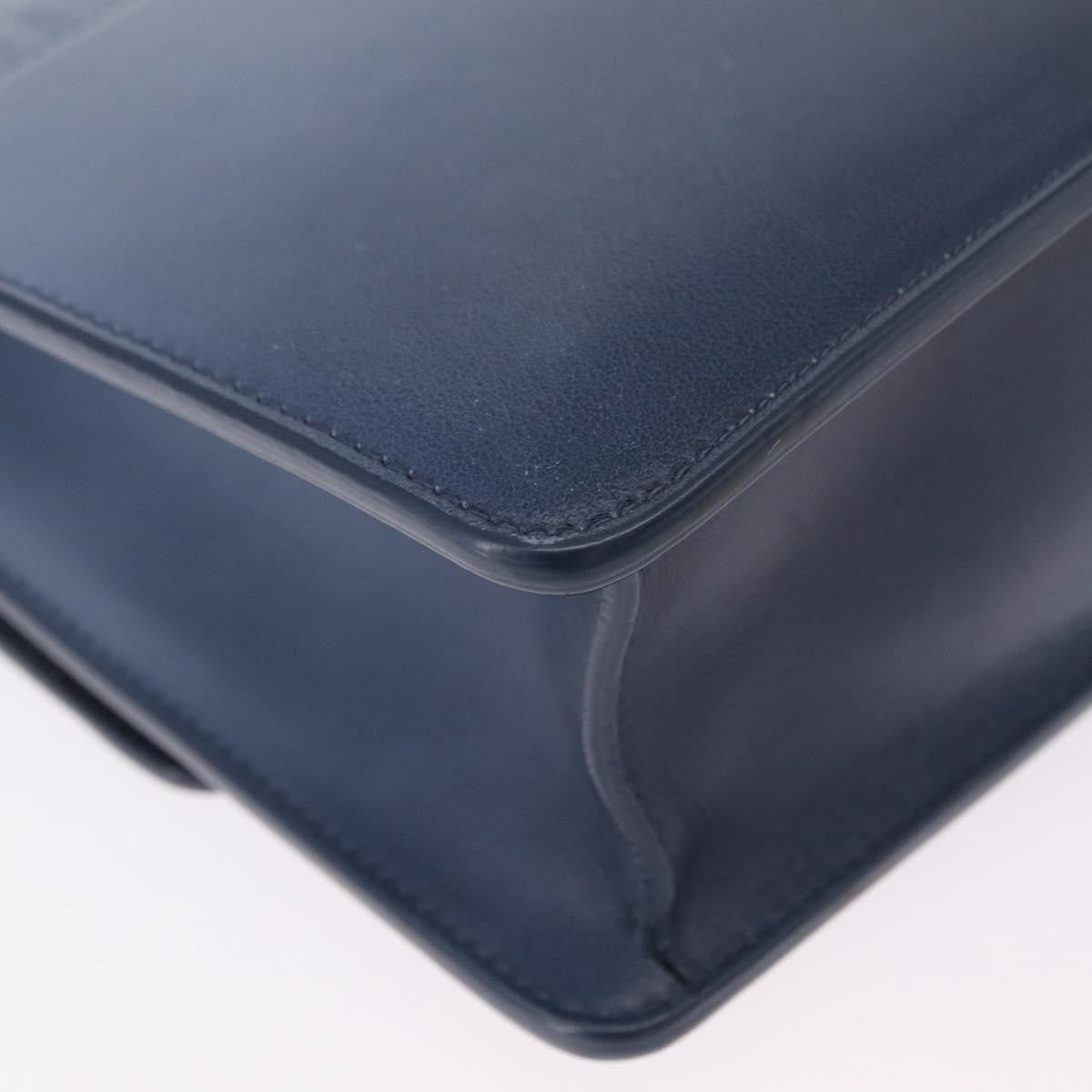 Christian Dior 30 Montaigne Flap Gradient Leather, Blue, Leather, Shoulder Bag