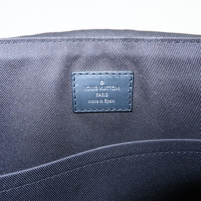 Louis Vuitton District Messenger Monogram Eclipse Canvas, Gray, Canvas, Handbag