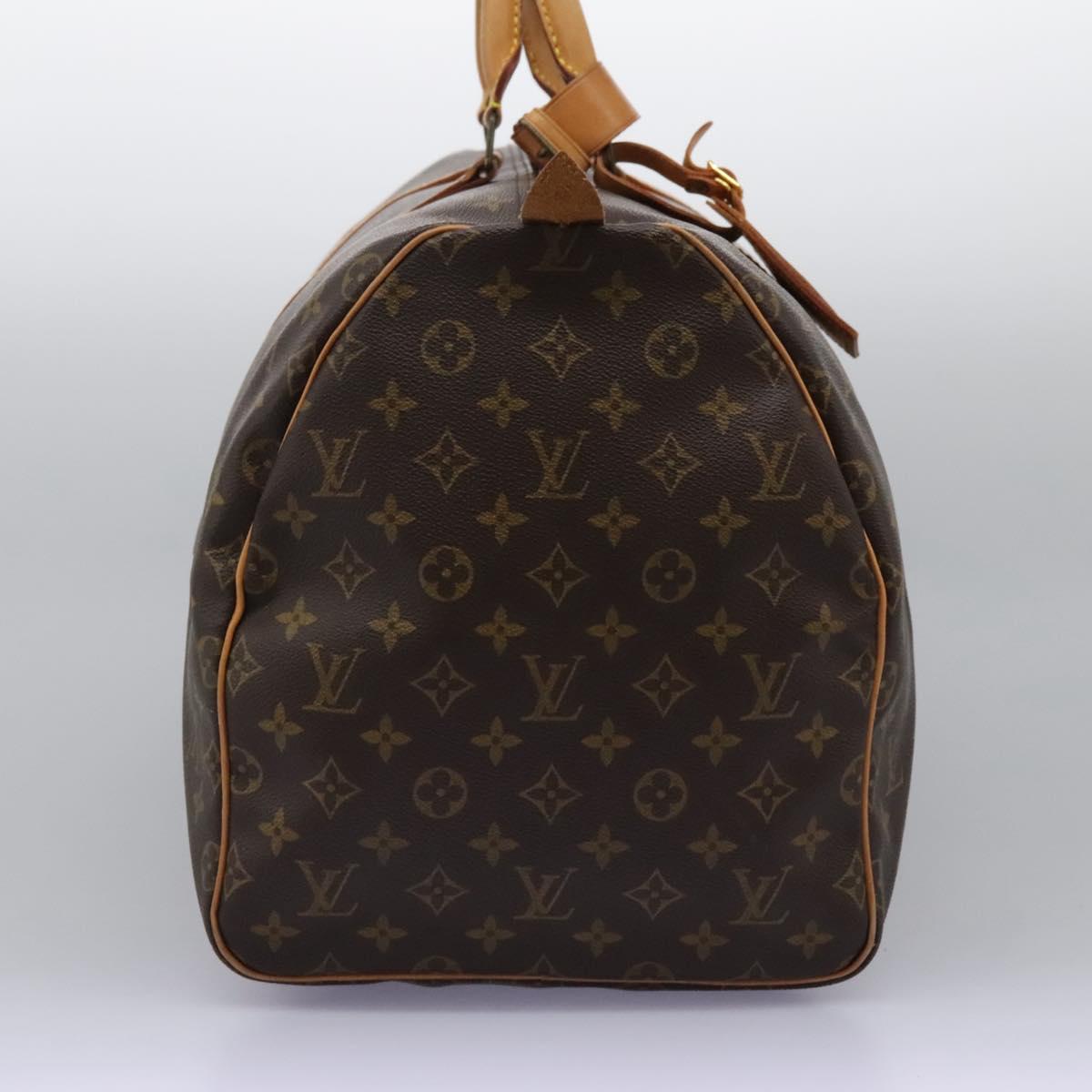 Louis Vuitton Keepall Bag Monogram Canvas, BROWN, CANVAS, Travel bag