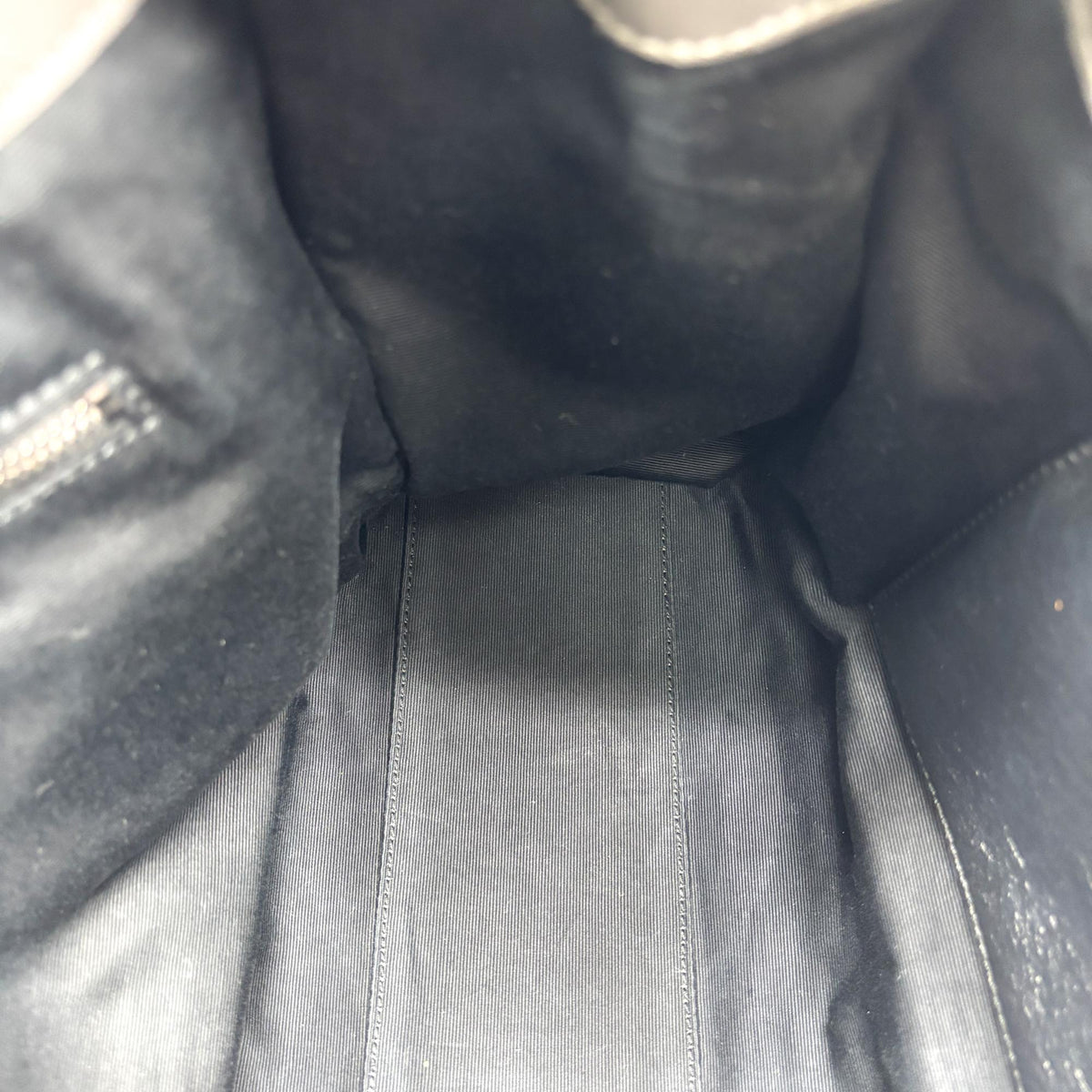 Saint Laurent Niki Shopping Matelasse Chevron Leather, Gray, Leather, Tote Bag